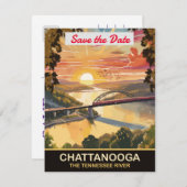 Chattanooga, rivier Tennessee,  Save The Date (Voorkant / Achterkant)