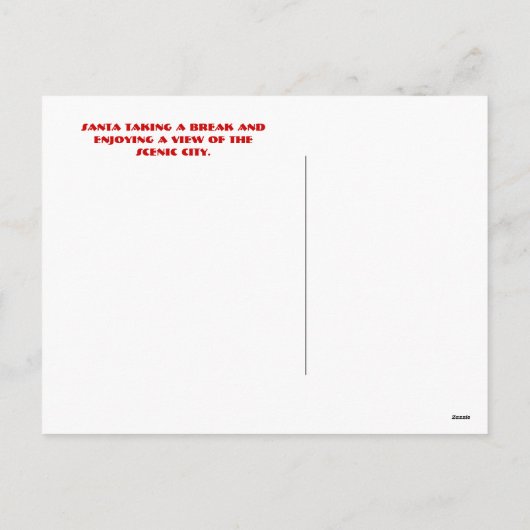 Chattanooga Santa Feestdagenkaart (Achterkant)