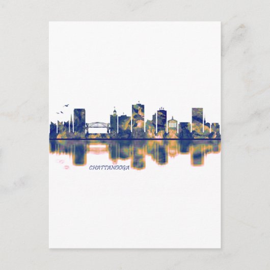 Chattanooga Skyline Feestdagenkaart (Voorkant)