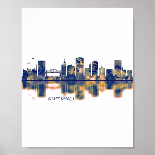 Chattanooga Skyline Poster (Voorkant)