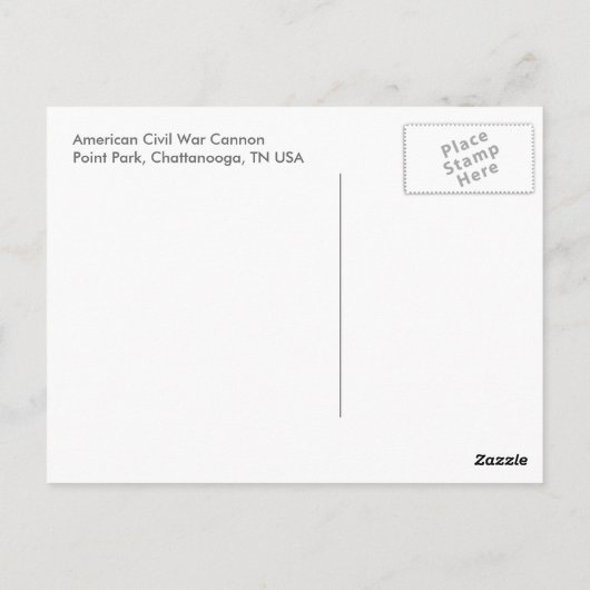 Chattanooga, Tennessee 003 Briefkaart (Achterkant)