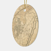 Chattanooga Tennessee 1870 Keramisch Ornament (Links)