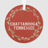 Chattanooga Tennessee Acrylversiering Ornament (achterkant)