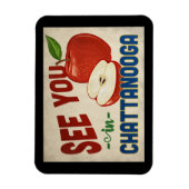 Chattanooga Tennessee Apple - Vintage Travel Magneet (Verticaal)