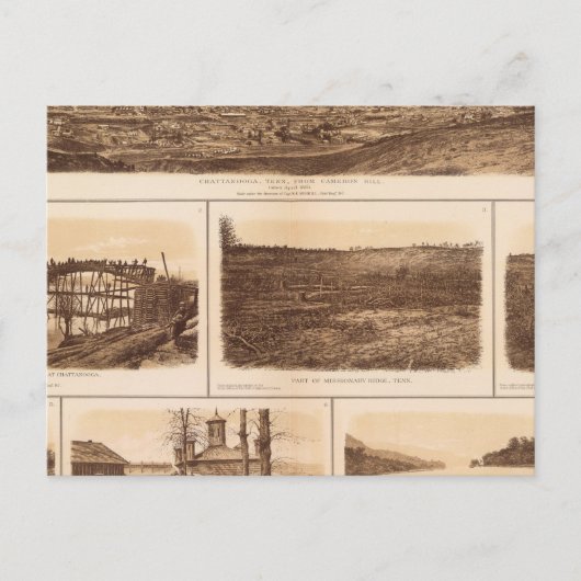 Chattanooga Tennessee Briefkaart (Voorkant)