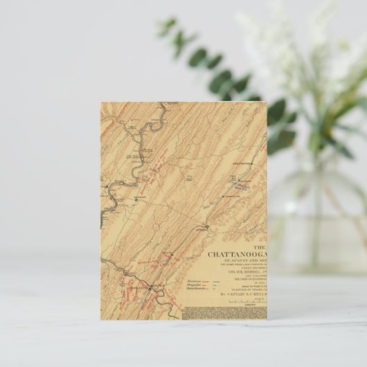 Chattanooga, Tennessee Briefkaart (Staand voorkant)