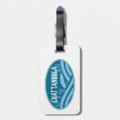 Chattanooga Tennessee buitenshuis Bagagelabel (Achterkant verticaal)