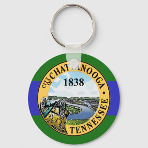 Chattanooga (Tennessee) City flag Sleutelhanger