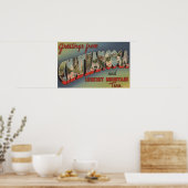 Chattanooga, Tennessee - Grote letterscènes 2 Poster (Keuken)