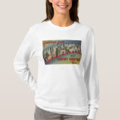 Chattanooga, Tennessee - Grote letterscènes T-shirt (Voorkant)