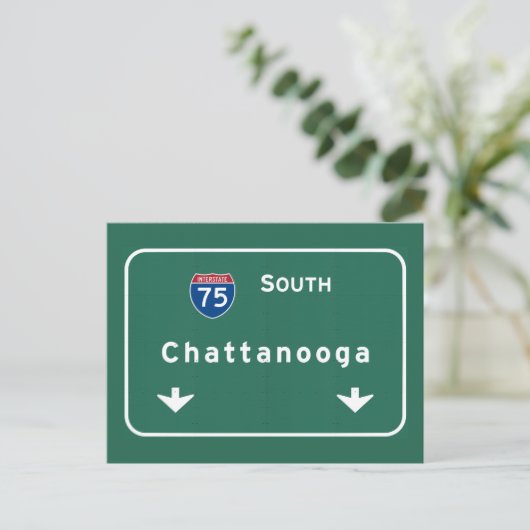 Chattanooga Tennessee Interstate Highway Freeway : Briefkaart (Staand voorkant)