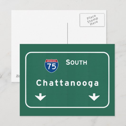 Chattanooga Tennessee Interstate Highway Freeway : Briefkaart (Voorkant / Achterkant)