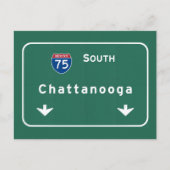 Chattanooga Tennessee Interstate Highway Freeway : Briefkaart (Voorkant)