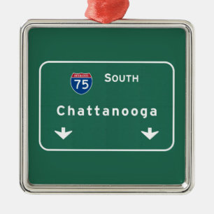 Chattanooga Tennessee Interstate Highway Freeway : Metalen Ornament