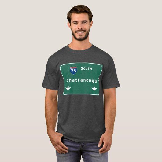 Chattanooga Tennessee Interstate Highway Freeway : T-shirt (Voorkant volledig)