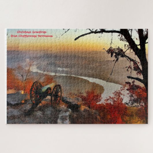 Chattanooga Tennessee. Jigzaag Puzzle Legpuzzel (Horizontaal)