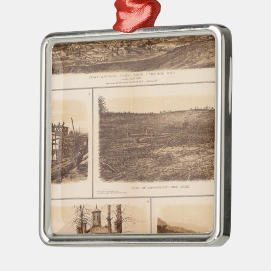 Chattanooga Tennessee Metalen Ornament (Links)