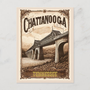Chattanooga Tennessee Oude Vintage Briefkaart