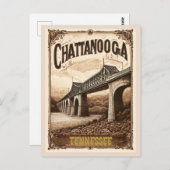Chattanooga Tennessee Oude Vintage Briefkaart (Voorkant / Achterkant)