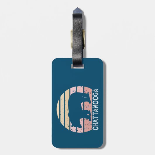Chattanooga Tennessee Retro Beer Bagagelabel (Achterkant verticaal)