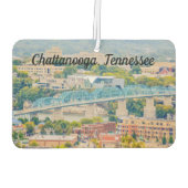 Chattanooga, Tennessee Silhouet Luchtverfrisser (Achterkant)