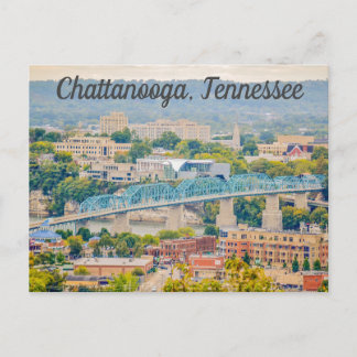 Chattanooga Tennessee Silhouette Ansichtkaart Briefkaart