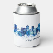 Chattanooga Tennessee Skyline Blue Blikjeskoeler (Blikje Achterkant)