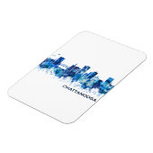 Chattanooga Tennessee Skyline Blue Magneet (Linkerzijde)
