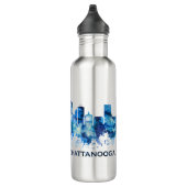 Chattanooga Tennessee Skyline Blue Waterfles (Rechts)