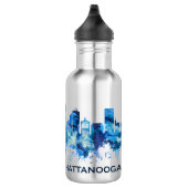 Chattanooga Tennessee Skyline Blue Waterfles (Rechts)