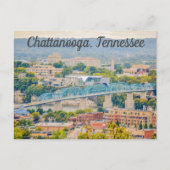Chattanooga Tennessee Skyline Briefkaart (Voorkant)