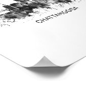 Chattanooga Tennessee Skyline BW Poster (Hoek)