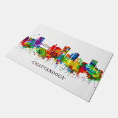 Chattanooga Tennessee Skyline Deurmat (Schuin)