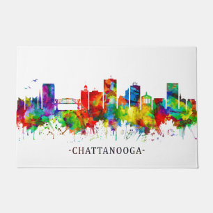 Chattanooga Tennessee Skyline Deurmat