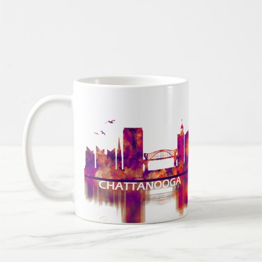 Chattanooga Tennessee Skyline Koffiemok (Links)