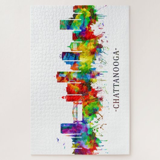 Chattanooga Tennessee Skyline Legpuzzel (Verticaal)