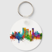 Chattanooga Tennessee Skyline Sleutelhanger (Voorkant)