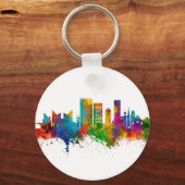 Chattanooga Tennessee Skyline Sleutelhanger (Voorkant)