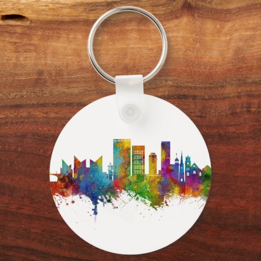 Chattanooga Tennessee Skyline Sleutelhanger (Voorkant)