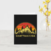 Chattanooga Tennessee Souvenirs Apparel Co. Vintag Kaart (Gele Bloem)