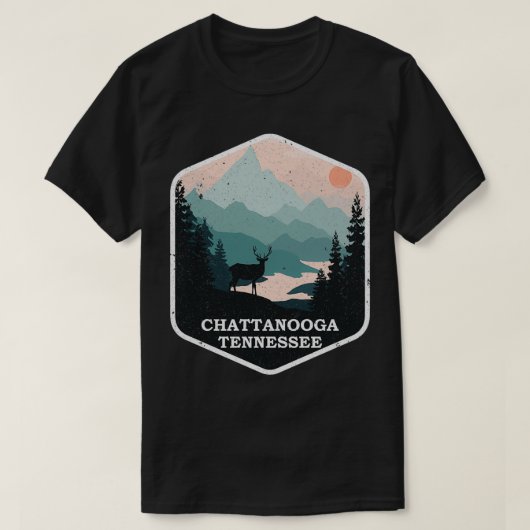  Chattanooga Tennessee TN Natuur Mountains T-shirt (Design voorkant)