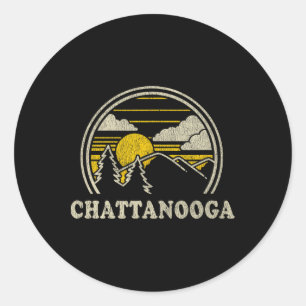 Chattanooga Tennessee Tn T-shirt vintage wandelen Ronde Sticker