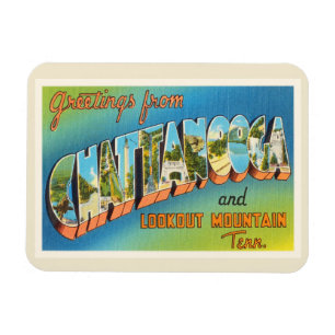 Chattanooga Tennessee TN Vintage Travel Souvenir Magneet