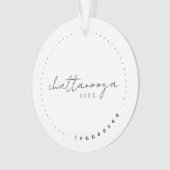 Chattanooga, Tennessee Travel United States Simple Ornament (voorkant)