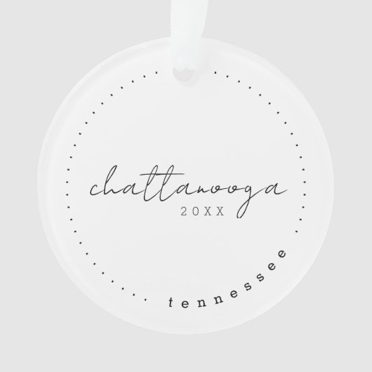 Chattanooga, Tennessee Travel United States Simple Ornament (voorkant)