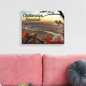 Chattanooga Tennessee vanuit Lookout Mountain Canv Canvas Afdruk (Insitu (Woonkamer))