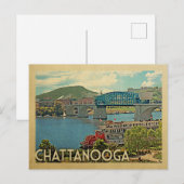 Chattanooga Tennessee Vintage Travel Briefkaart (Voorkant / Achterkant)