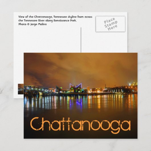Chattanooga, Tennessee, VS Briefkaart (Voorkant / Achterkant)
