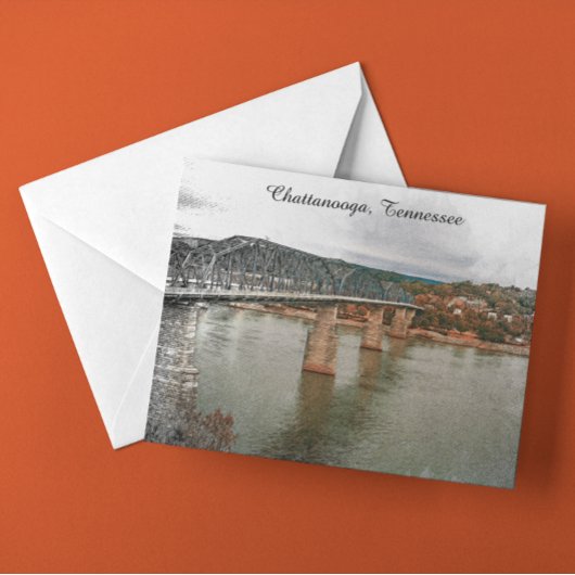 Chattanooga, Tennessee Walnut Bridge Briefkaart