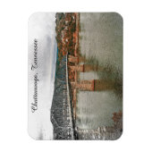  Chattanooga, Tennessee Walnut Bridge Magneet (Verticaal)